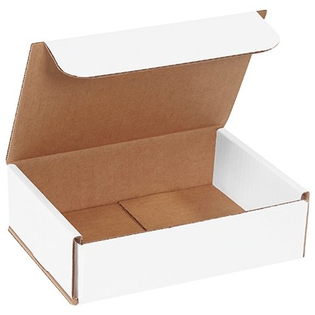 Bsc Preferred 7 x 5 x 2'' White Corrugated Mailers, 50PK BUY00027504